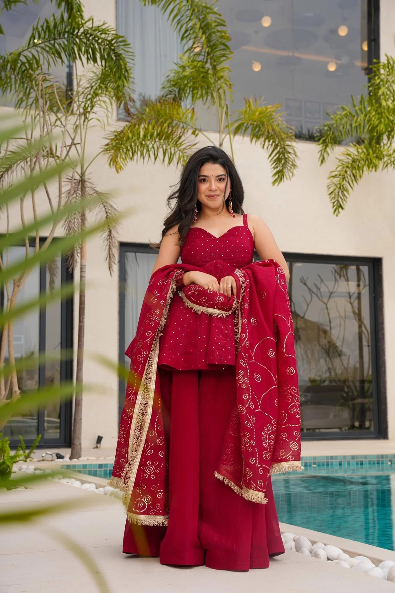 CRIMSON BLUSH KURTA SET