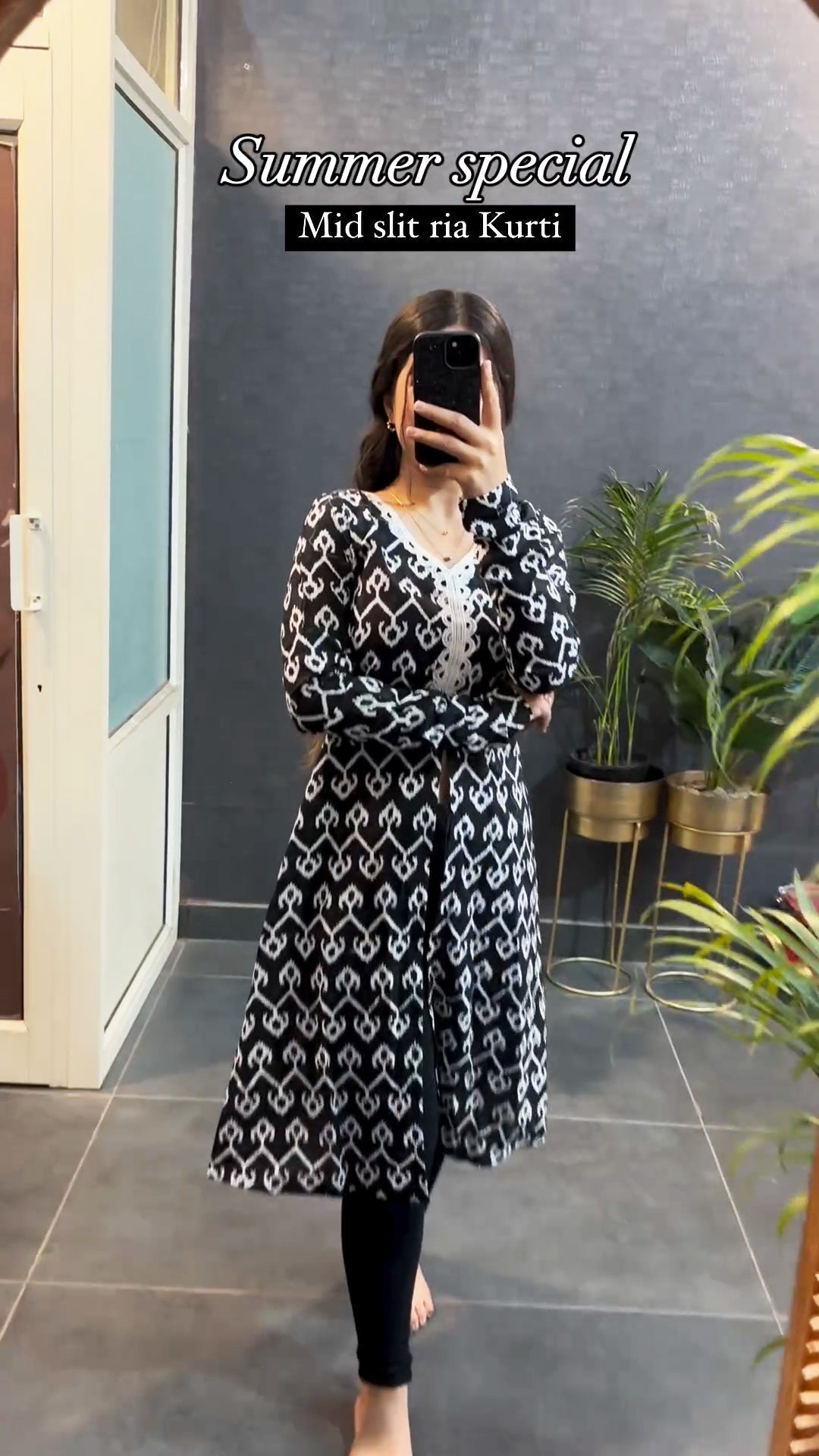 Mid Slit Ria Cotton Kurtis