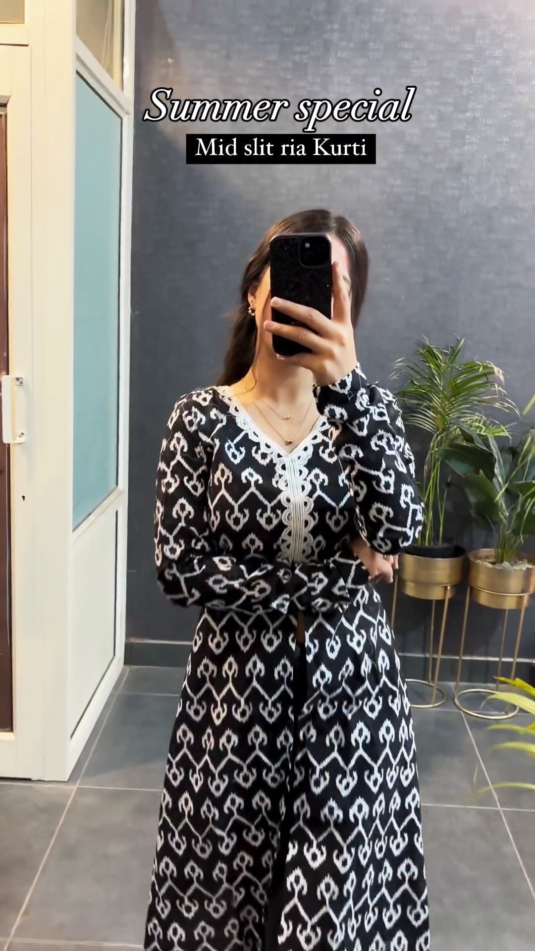 Mid Slit Ria Cotton Kurtis