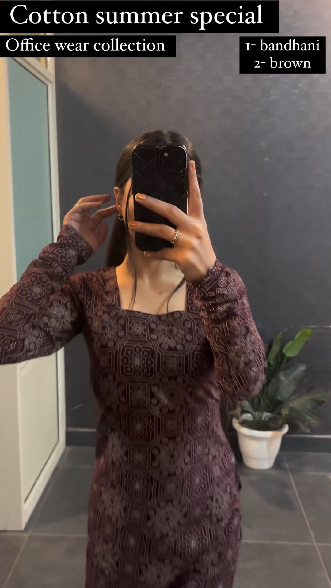 Summer Brown Kurti For Women