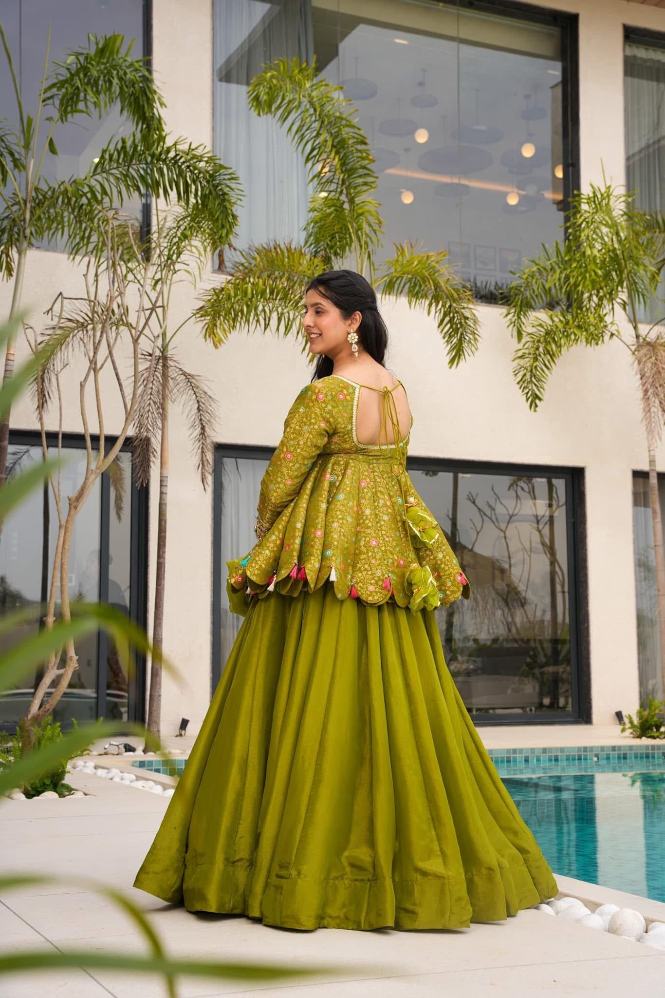 NARGIS FIZA GREEN KURTA SET