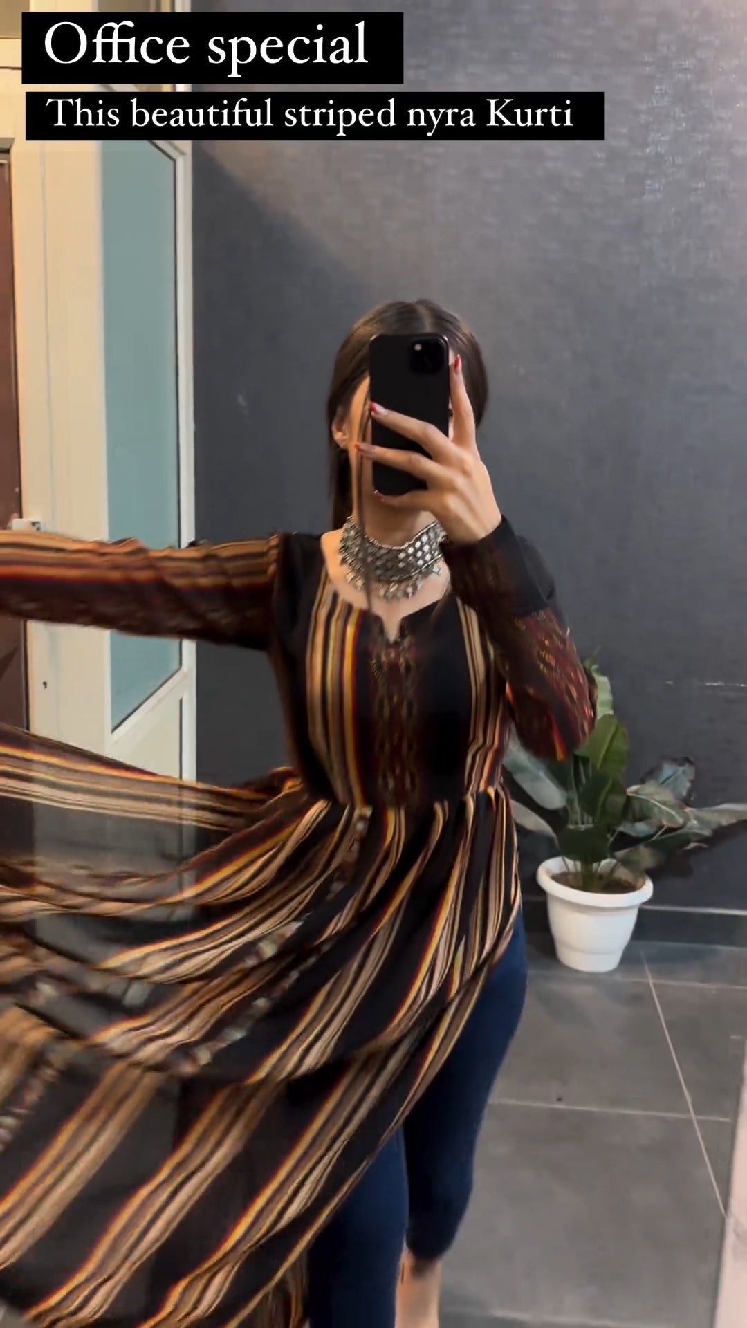 Multi Striped Nyra Kurti