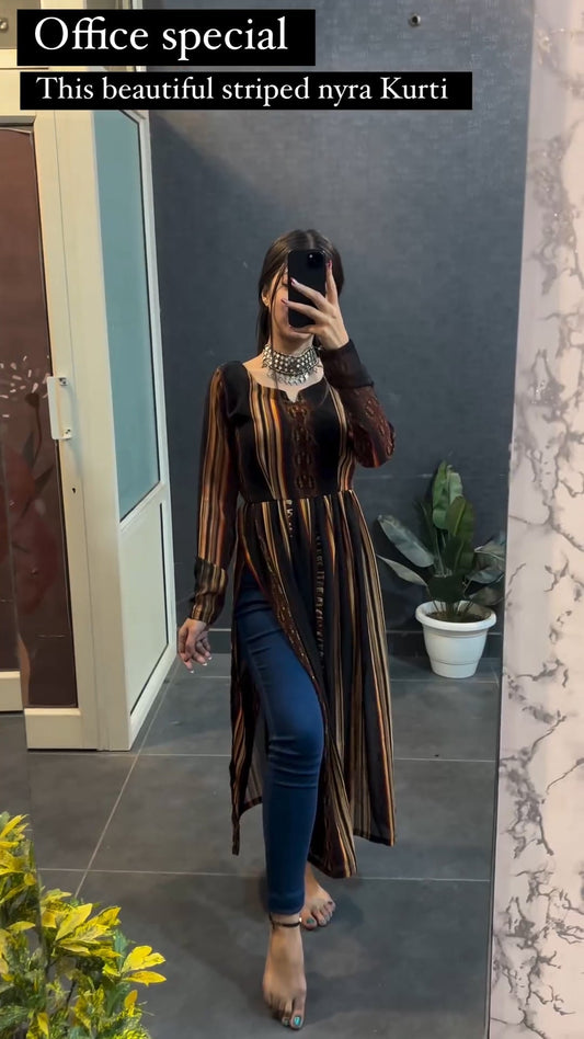 Multi Striped Nyra Kurti