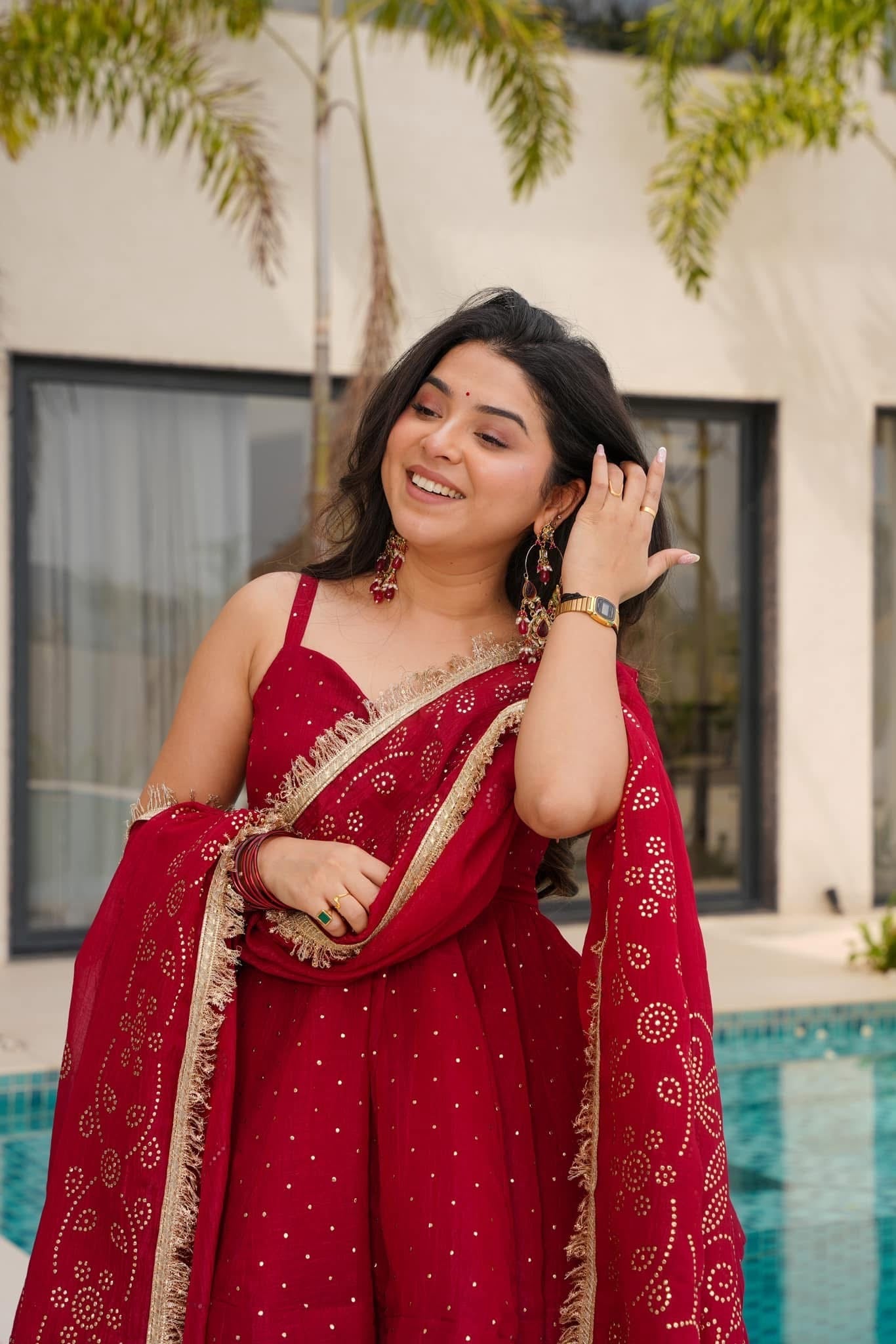 CRIMSON BLUSH KURTA SET