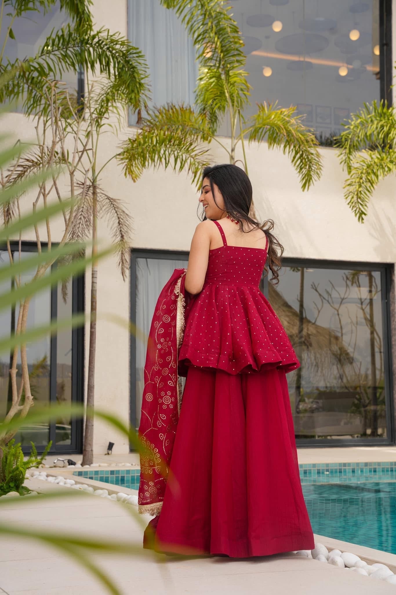 CRIMSON BLUSH KURTA SET