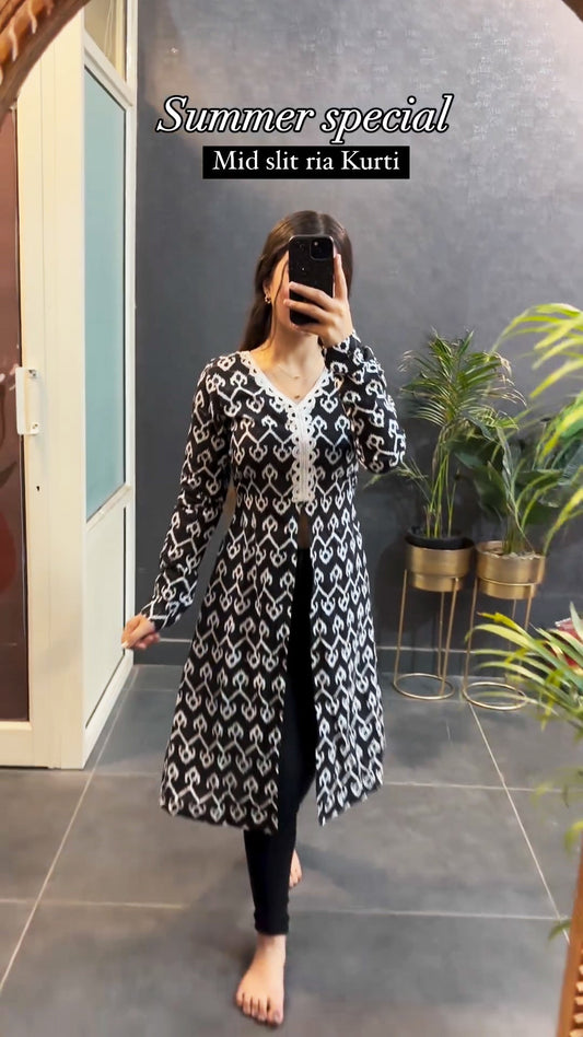 Mid Slit Ria Cotton Kurtis