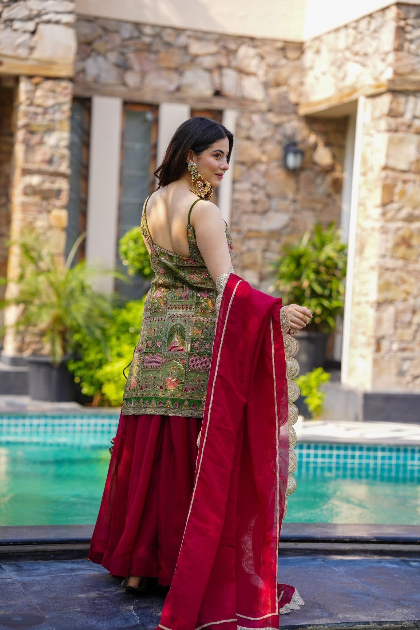 PANKHURI EMBROIDERED KURTA SET