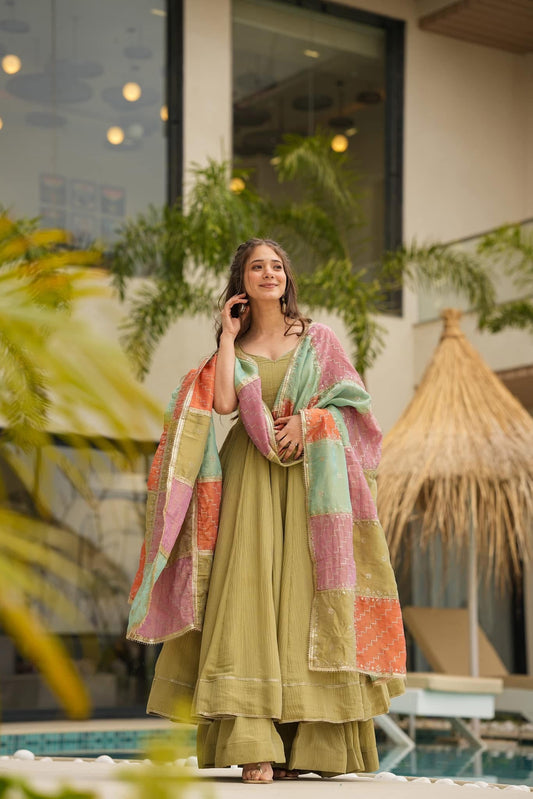 OLIVE HUE HARMONY SUIT SET