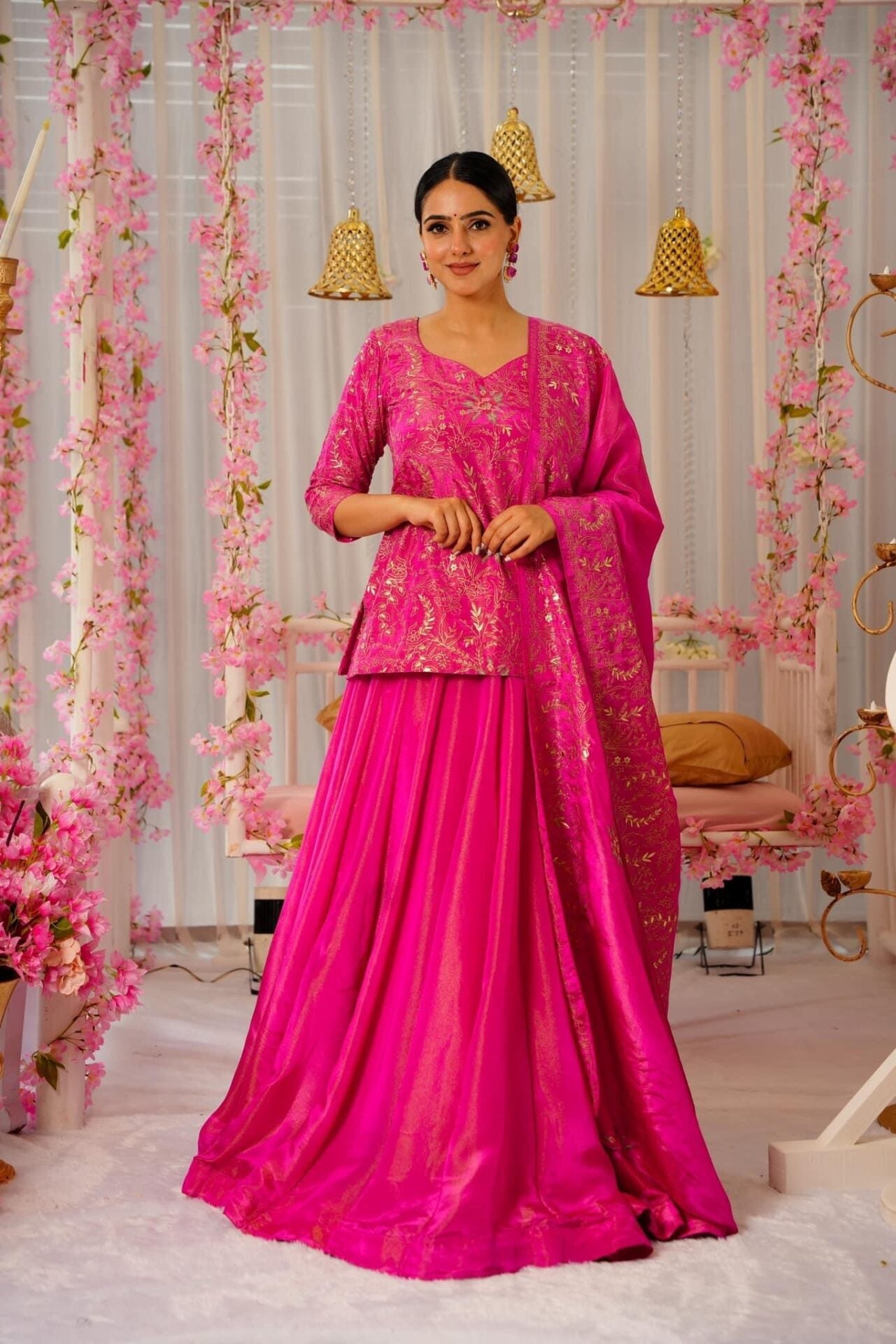 PINK LEHENGA CHOLI SET