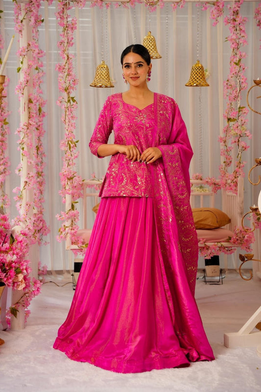PINK LEHENGA CHOLI SET