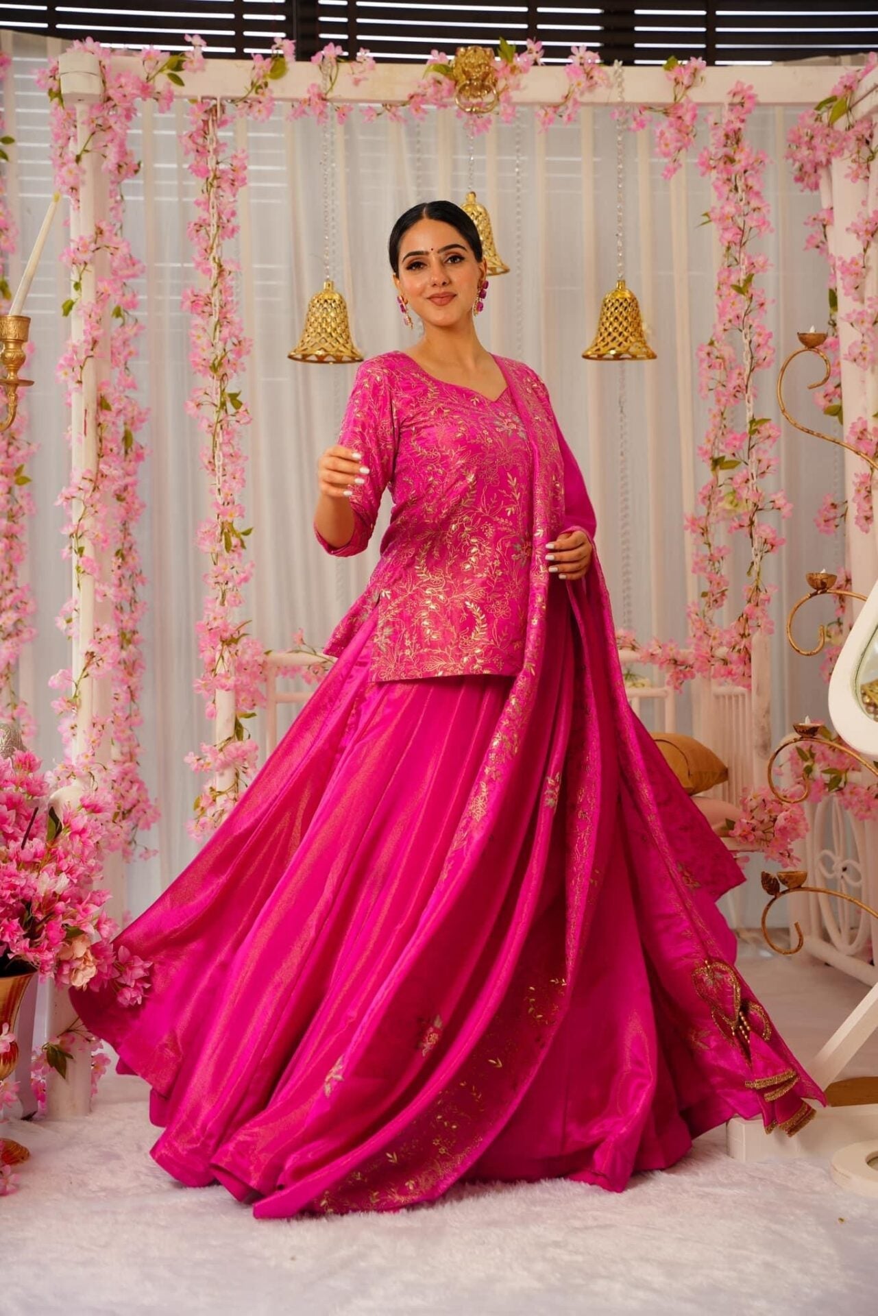 PINK LEHENGA CHOLI SET